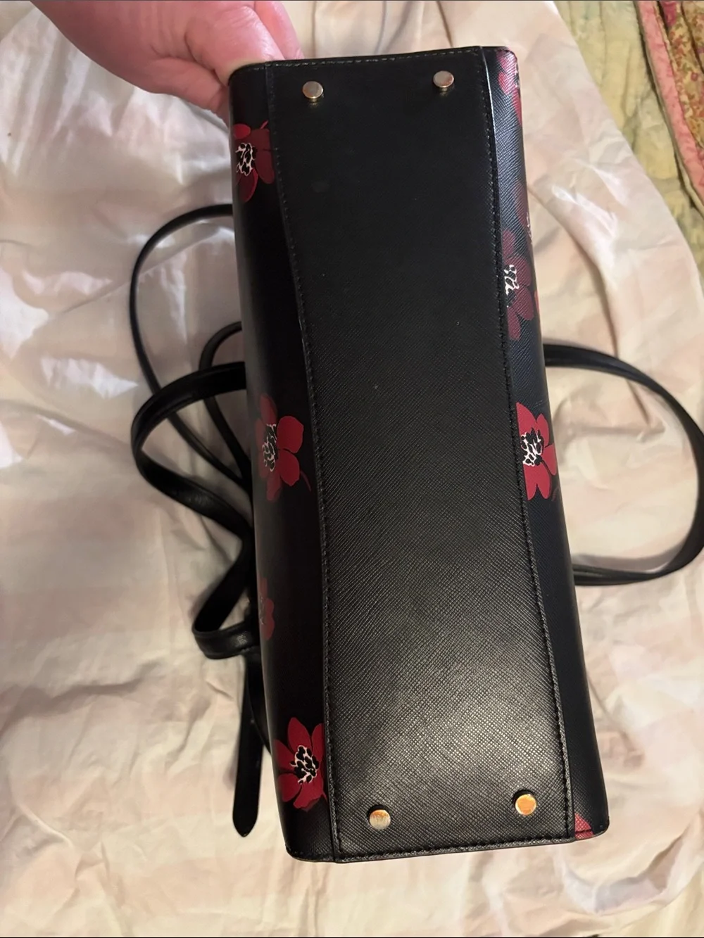 kate spade Medium Black Floral Satchel